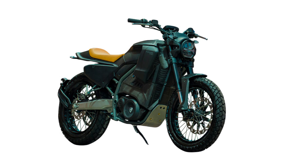 Moto elettrica Pursang e-track di alto livello tecnologico