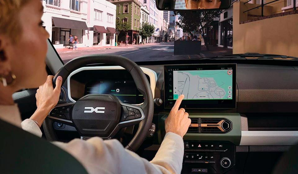 Dacia Spring elettrica 2026 interni
